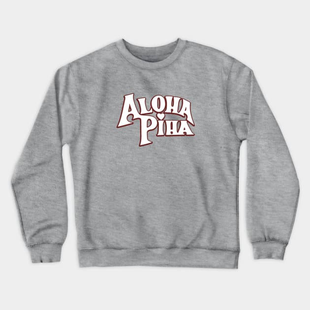 Aloha Piha logo Crewneck Sweatshirt by William Gilliam